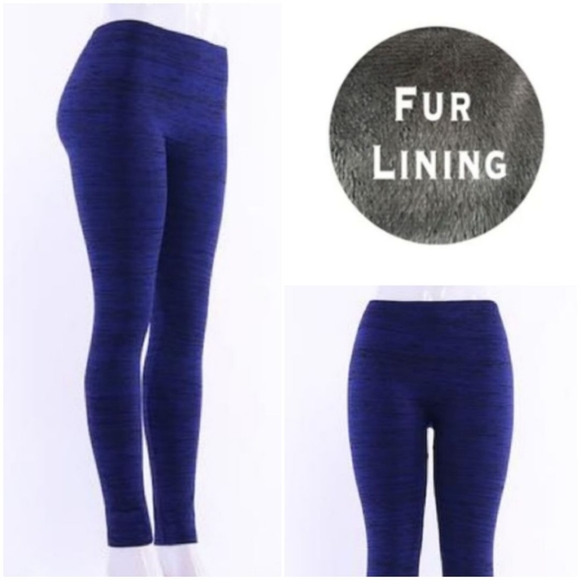 Just Cozy Pants - Faux fur lined leggings NWOT